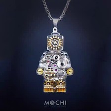 MOCHI Original Trendy Steampunk Robot Personalized Necklace Pendant Keychain