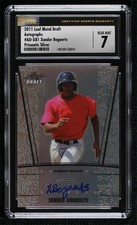 2011 Leaf Metal Draft Silver Prismatic 92/99 Xander Bogaerts CSG 7 Auto 04ap