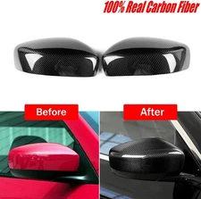 Real Carbon Fiber Side Mirror Cap Cover for 2009-2015 Infiniti G25 G37 Q40 Q60