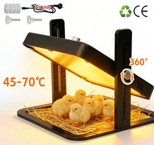 22W Chicken Brooder Heating Plate Chick Coop Heat Lamp Poultry Warmer 27x27cm