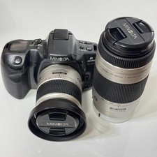 Minolta α 303si SUPER Camera with 28-80mm and 75-300mm Lens Used From Japan