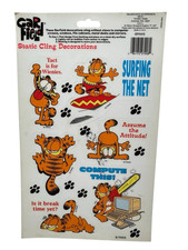 Garfield  Static Cling Stickers/Decorations - New Old Stock