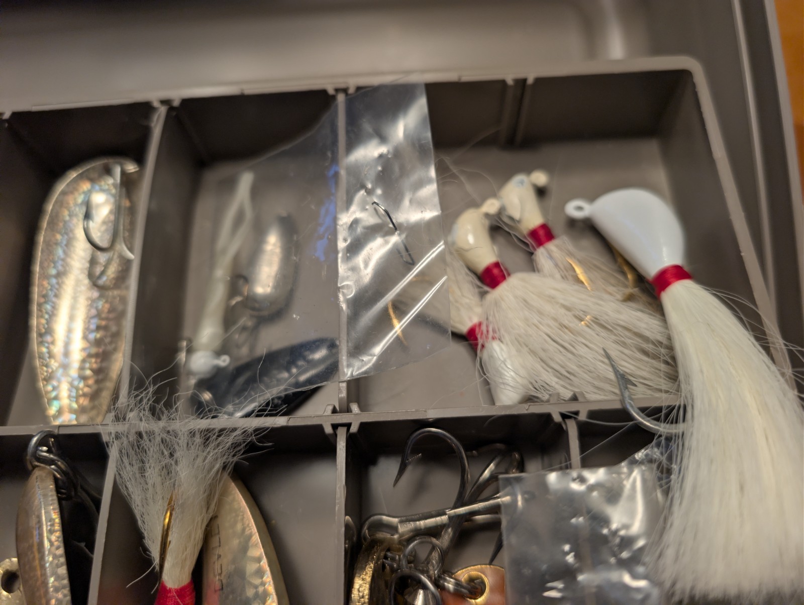 Flambeau Tackle Box + Assorted Lures (Spoons, Spinners, Jigs) - Image 5