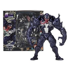 Venom Style Action Figure Movable Joints Changeable Face PVC Collectible Model T