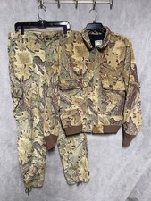 VTG Men Hunting Set L Advantage Timber Camo Jacket Pants Suit Outdoor USA 10X VTG Men Hunting Set L Advantage Timber Camo Jacket Pants Suit Outdoor USA 10X - Image 1