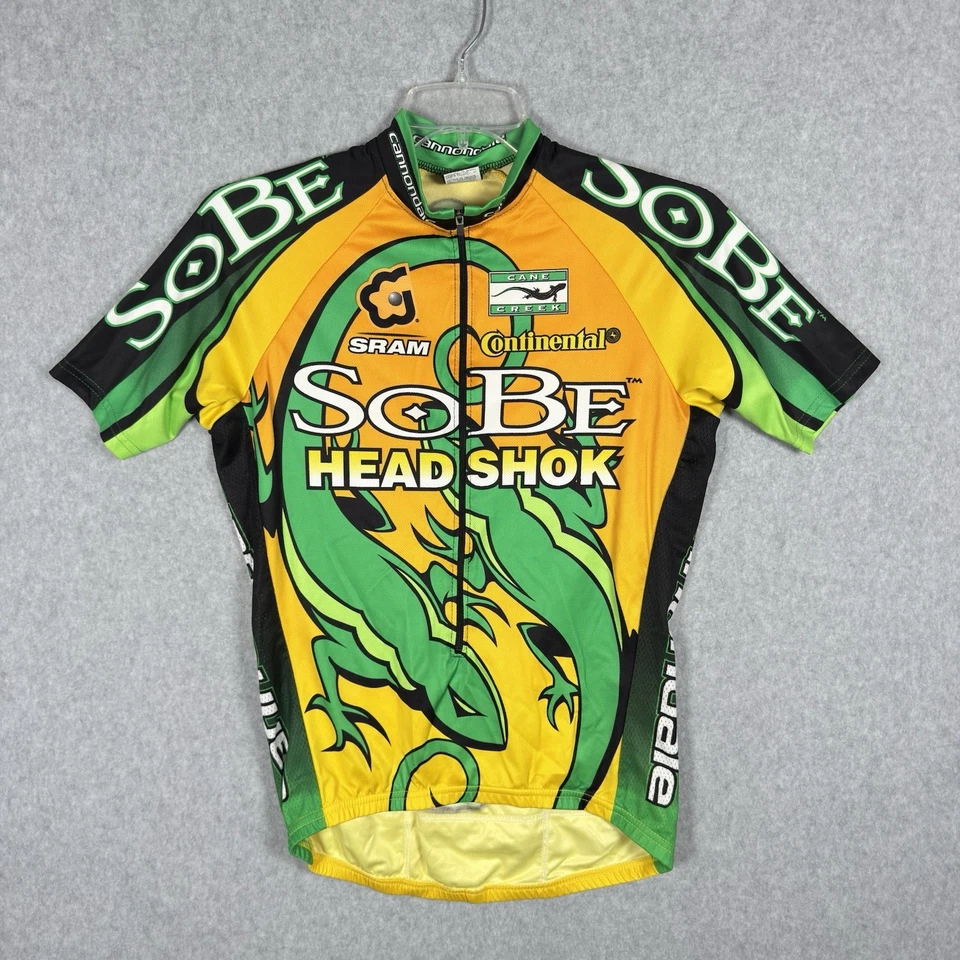 VTG Cannondale Jersey Mens M Sobe HeadShok Bike 3/4 Zip Cane Creek USA Cycling - Image 2 of 4
