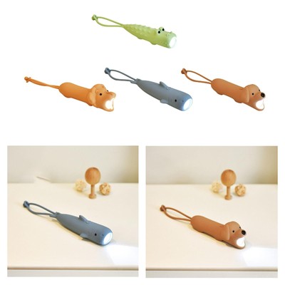 Cute LED Flashlight Soft Mini Flash Light for Night Fishing Outdoor Party