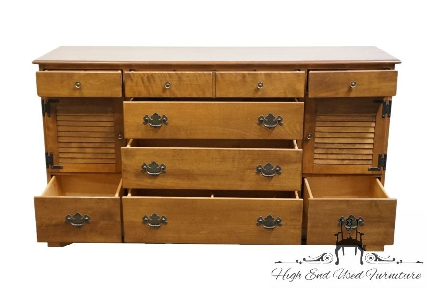 ETHAN ALLEN Heirloom Nutmeg Maple Colonial Early American 62