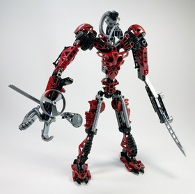 LEGO Technic Bionicle 2005 #8756 Sidorak 100% w/man. no canister