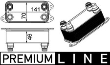 Ölkühler Automatikgetriebe PREMIUM LINE MAHLE CLC 227 000P für MERCEDES W204 SLK