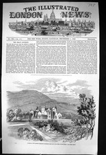 Old Antique Print 1849 View Balmoral Castle Scotland Highland Home Queen 19th