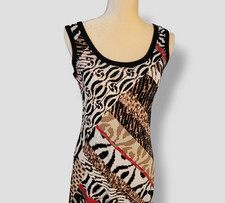 Calvin Klein Small Sleeveless Animal print Maxi Dress bodycon  Mobwife