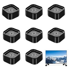 8 Pack TV Stand Riser Blocks, Heavy-Duty Adjustable Height Blocks for Raising...