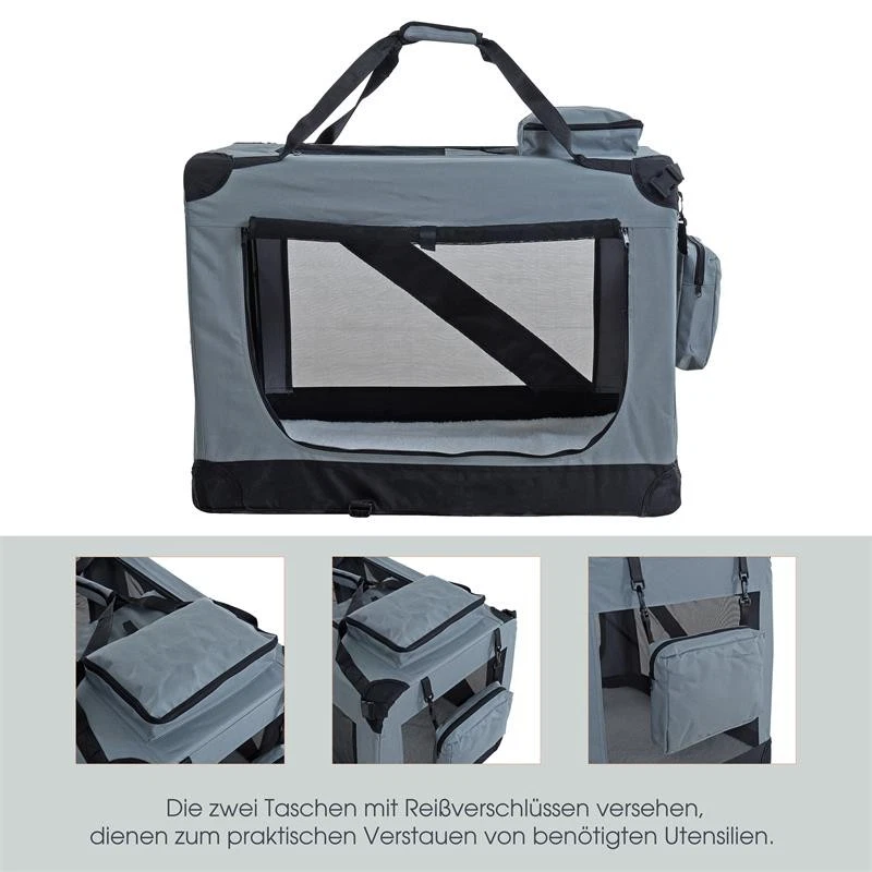 Hundetransportbox Hundetasche faltbare Transportbox Kleintiertasche Autobox Box - Bild 4 von 4