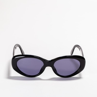 CHANEL Vintage Cat Eye Sunglasses 05974 Runaway Black Lens