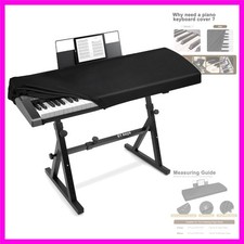 Stretchy 61 Keys Piano Keyboard Dust Cover with Music Stand Opening for Digit...