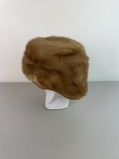 Vintage 50s 60s Marche Precious Furs Mink Fur Hat OS 19.5" Circumference
