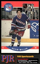Kevin Miller 1990-91 Pro Set #493 New York Rangers Rookie