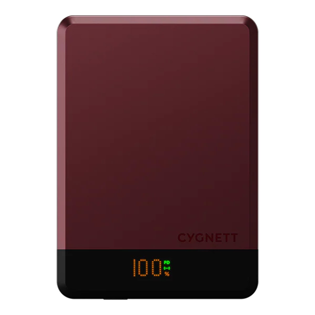 Batterie externe magnétique 5000 mAh CYGNETT violette avec port USB-C