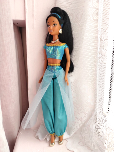 RARO! Barbie vintage originale anni 90 Aladdin Disney principessa gelsomino bambola da collezione - Foto 16 di 19