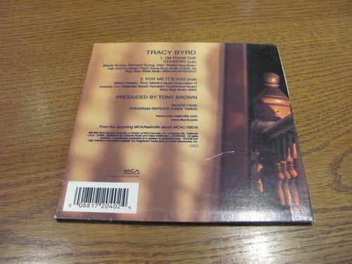Tracy Byrd I’m From The Country For Me its You Disc 1998 MCA In Sleeve - Picture 5 of 6