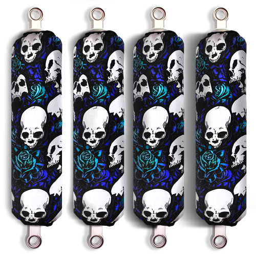 Blue Skull Shock Covers Polaris Youth Ranger RZR 170 Side by Side (Set of  4) New