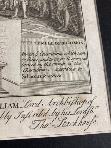 Antique 1800s Metal Etching Temple Of Solomon Jerusalem Ark of the Covenant - Picture 6 of 11