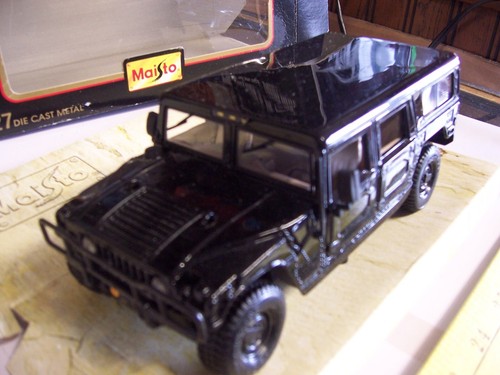 Hummer Humvee Station Wagon, H1, negro, edición especial, maisto, 1:27, 1998 - Imagen 2 de 9