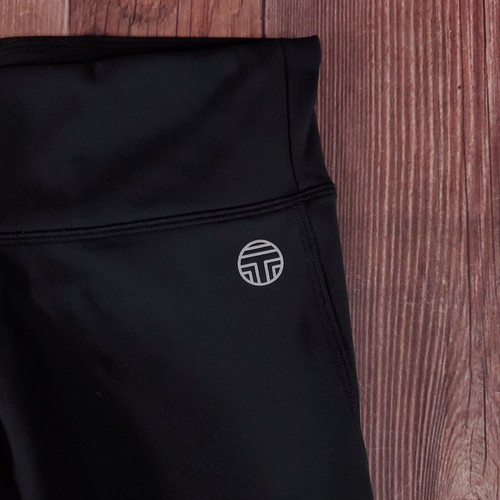 NWT Tory Burch Tory Sport Womens Size Small Chevron Leggings Black White 17219 - Picture 4 of 15