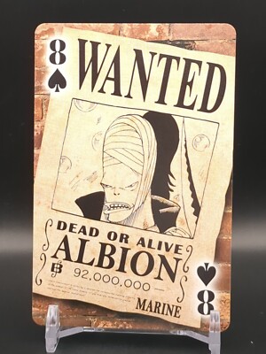 Albion One Piece Exhibition Trump playing cards Wanted 2012 TCG CCG Japan