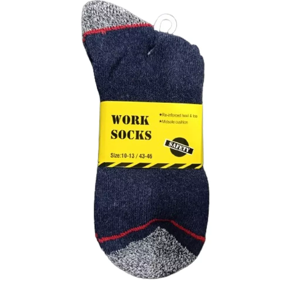 1,3,6 & 12 Pairs Men's Assorted Work Socks Heavy Duty, Big Feet Comfort UK 10-13 - Image 2 of 4
