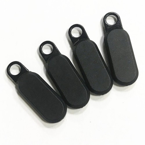 32PCS PVC Injection Molding Silicone Drop Plastic Bag Zipper Head(Black)