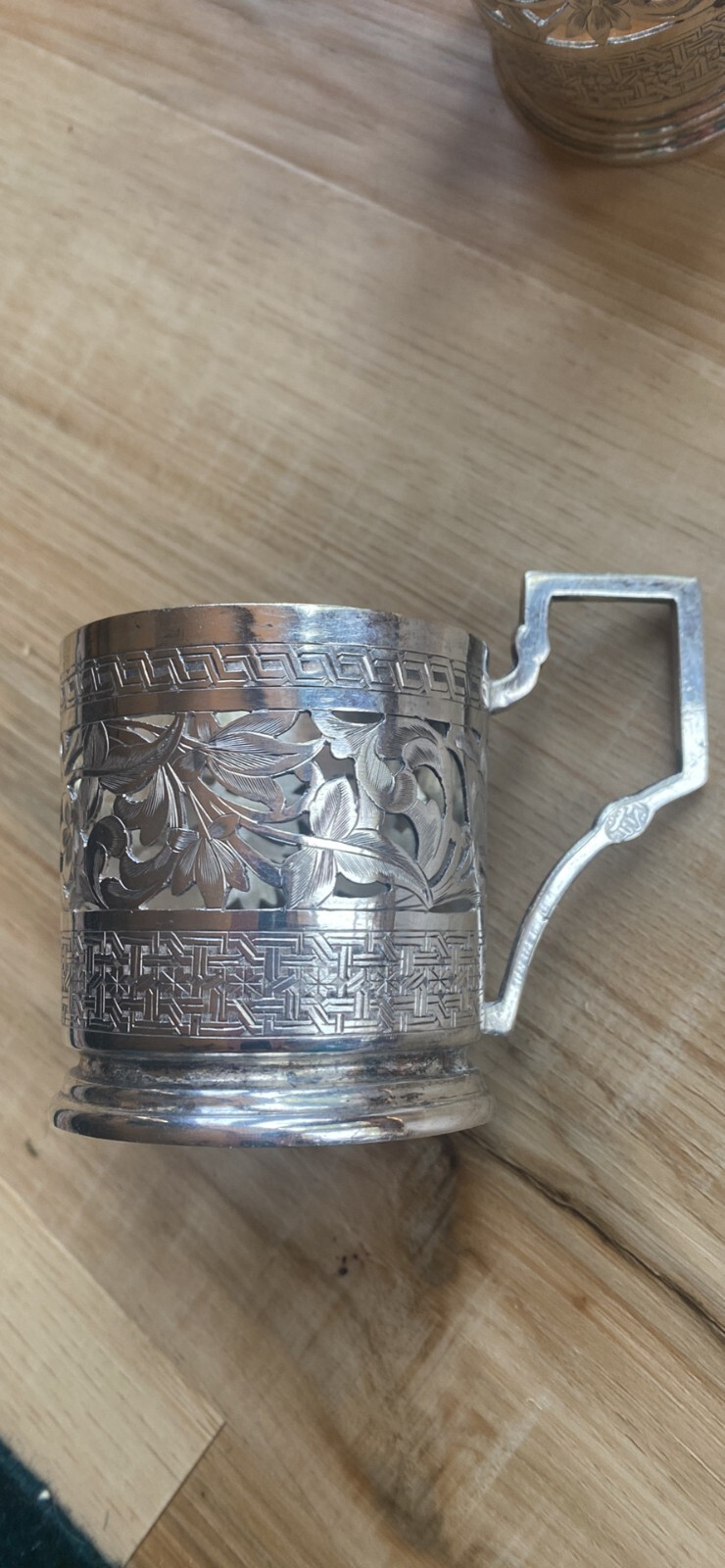 LOT 4 Silver Plated Holloware Tea Glass Cup Holders eBay