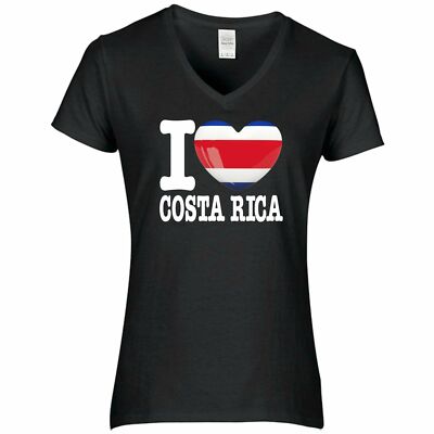 Shirt LOVE COSTA RICA Damen WM Trikot Liebe Herz Land Jersey FanShirts4u