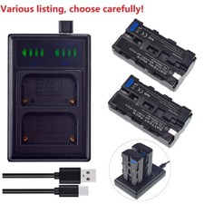 Battery or Charger for Sony NP-F330 NP-F550 NP-F570 LED Vedio Light V-Mount