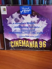 Microsoft Cinemania '96 PC CD-ROM Windows 95 with cover sheet