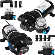 VEVOR 17/40 PSI Membranwasserpumpe 10/17 L/min Druckerhöhungspumpe 3-Kammer