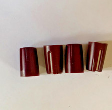 Peavey Vintage MD Series Mixer and Amplifier Knobs. Set of 4 Light Red