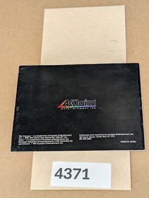 Star Voyager - Nintendo NES- Manual Only **NO GAME!