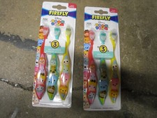 New 2 X 3 ct Firefly Disney TSUM TSUM Pack of 3 Toothbrush Soft Bristles