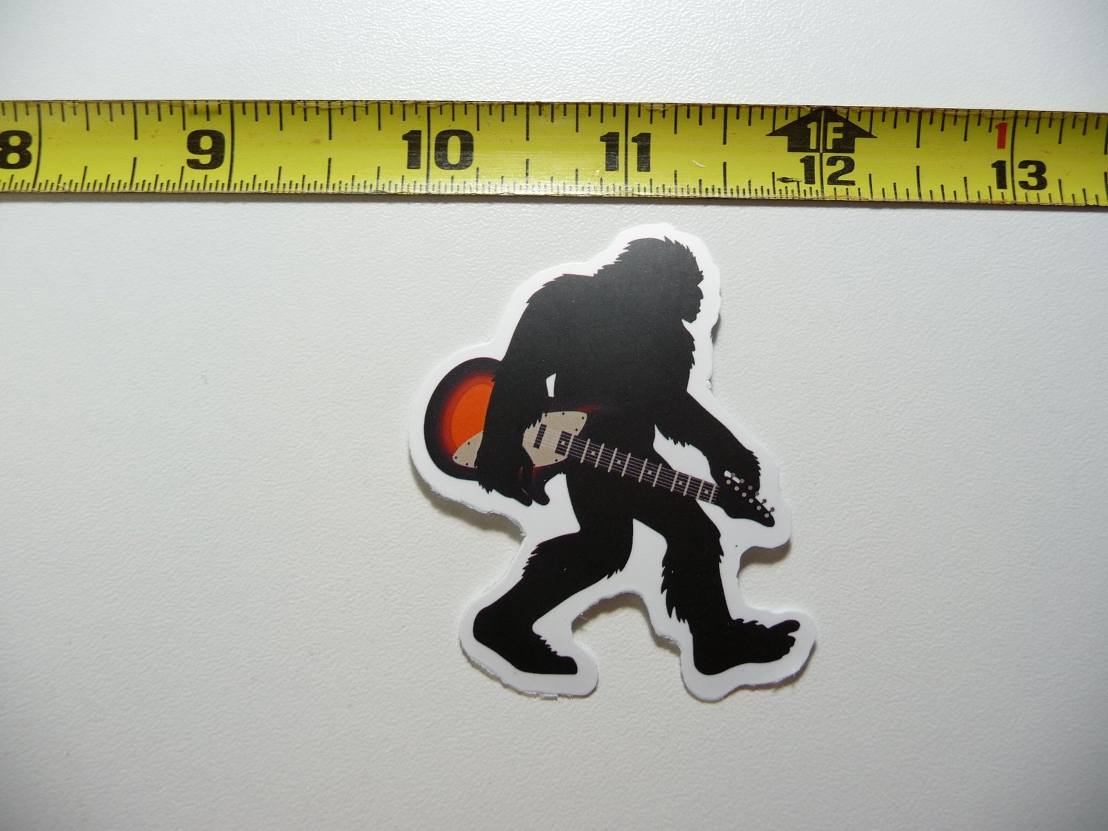BIGFOOT SASQUATCH ELECTRIC GUITAR DECAL STICKER FUNNY ANIMAL EXIST