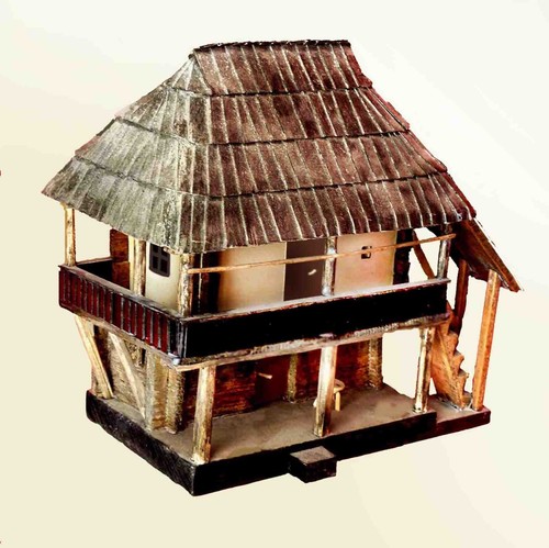 Romanian Peasant House 3D model Architecturally correct scale 1:50 High 8" NEW - Picture 6 of 11