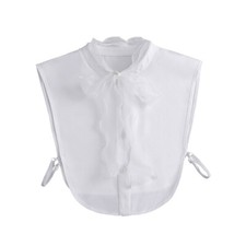 Removable Stand Collar Lace Ruffle Faux Collar Shirt Insert for Various Outfit