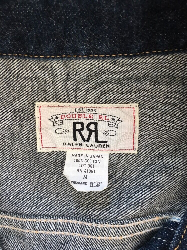 RRL *Made In Japan* Selvedge Denim Jacket (Mens M) Pleated RRL *Made In Japan* Selvedge Denim Jacket (Mens M) Pleated