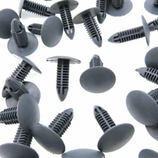 Pack 20 Automotive Plastic Rivet Fit 6.6mm Hole Push Clip Fastener Bumper Fender