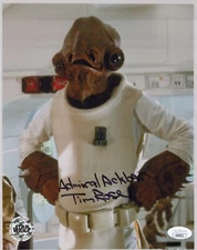 Official Pix - Star Wars - Admiral Ackbar 8x10 photo signed by Tim Rose JSA COA