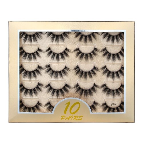 Nerzwimpern Natur Lang 3D Nerz Wimpern Dick Weich Flauschig Falsche Wimpern - Bild 8 von 16