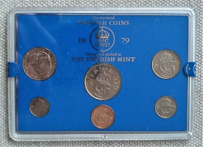 SWEDEN - 1979 - 6 COINS SEALED MINT SET - KM# MS12 | eBay