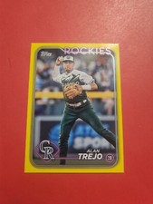 ALAN TREJO 2024 TOPPS UPDATE  #US7 YELLOW  COLORADO  2ND BASE