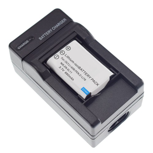 Battery or AC charger For Pentax D-LI78 D-L178 Optio M50 M60 V20 W60 W80 EN-EL11 - Picture 6 of 30